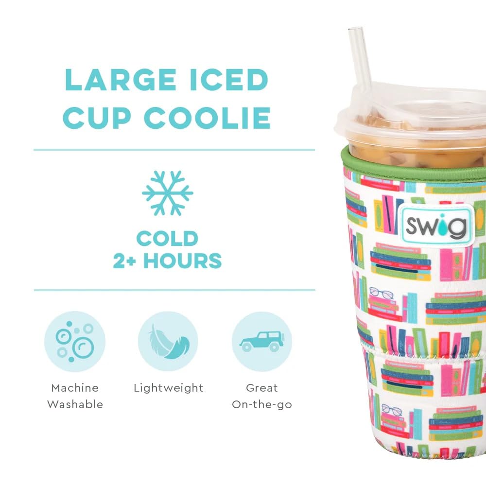 Swig Life Large Iced Cup Coolie ready to machine wash; easy to clean after travel.