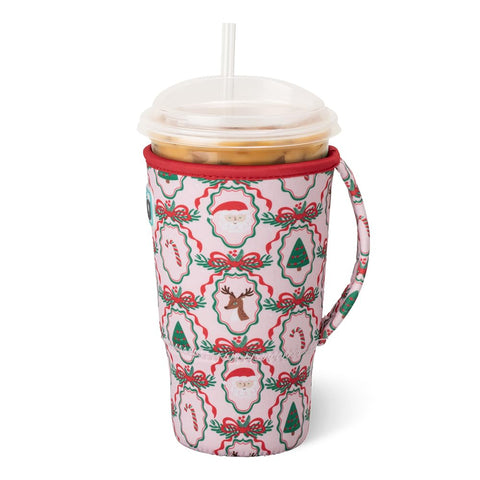 Swig Life Iced Cup Coolie fits 30-32oz cups for standard iced coffee.