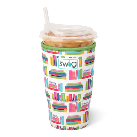 Swig Life Large Iced Cup Coolie neoprene texture close-up showing premium insulation for cold drinks.