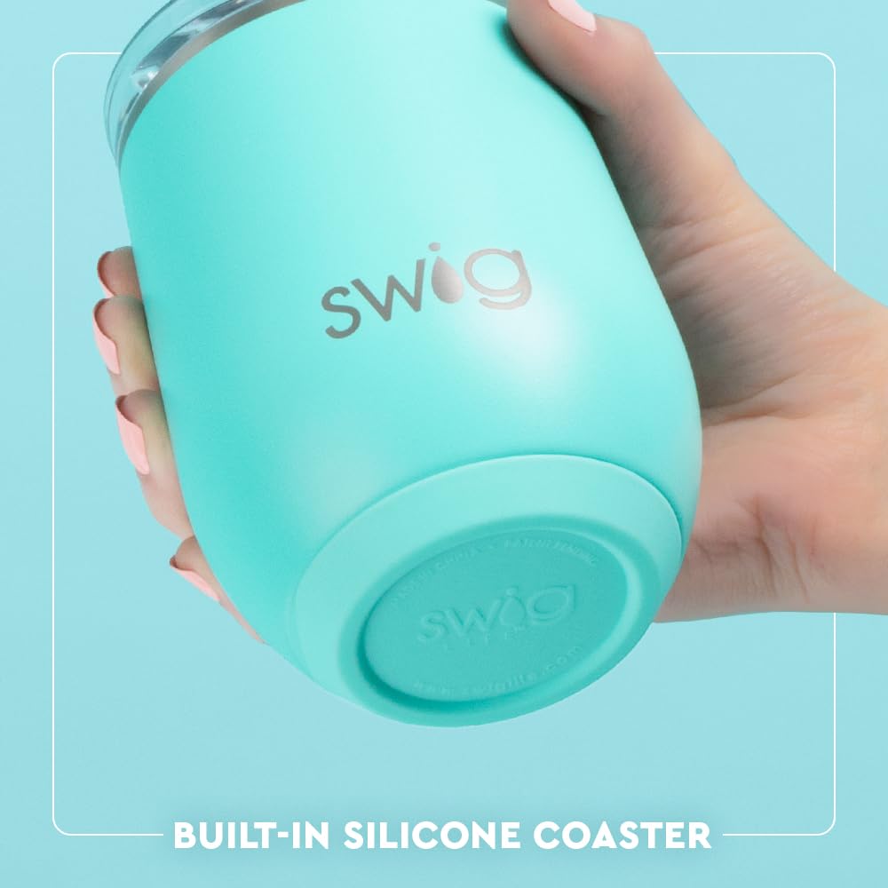 Swig Life Mr Claus holiday design adds festive charm to parties.