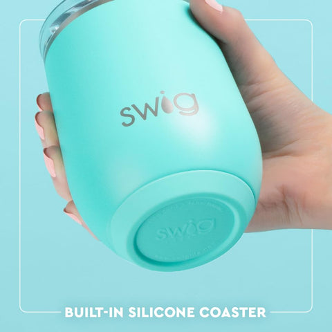 Swig Life Mr Claus holiday design adds festive charm to parties.