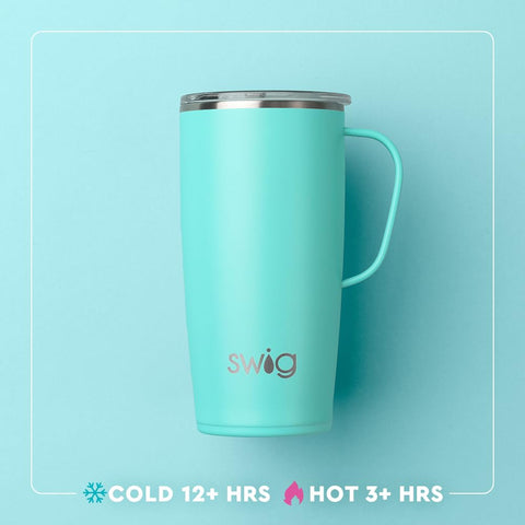 Swig Life Sun Dance large slider lid enables flexible sipping options