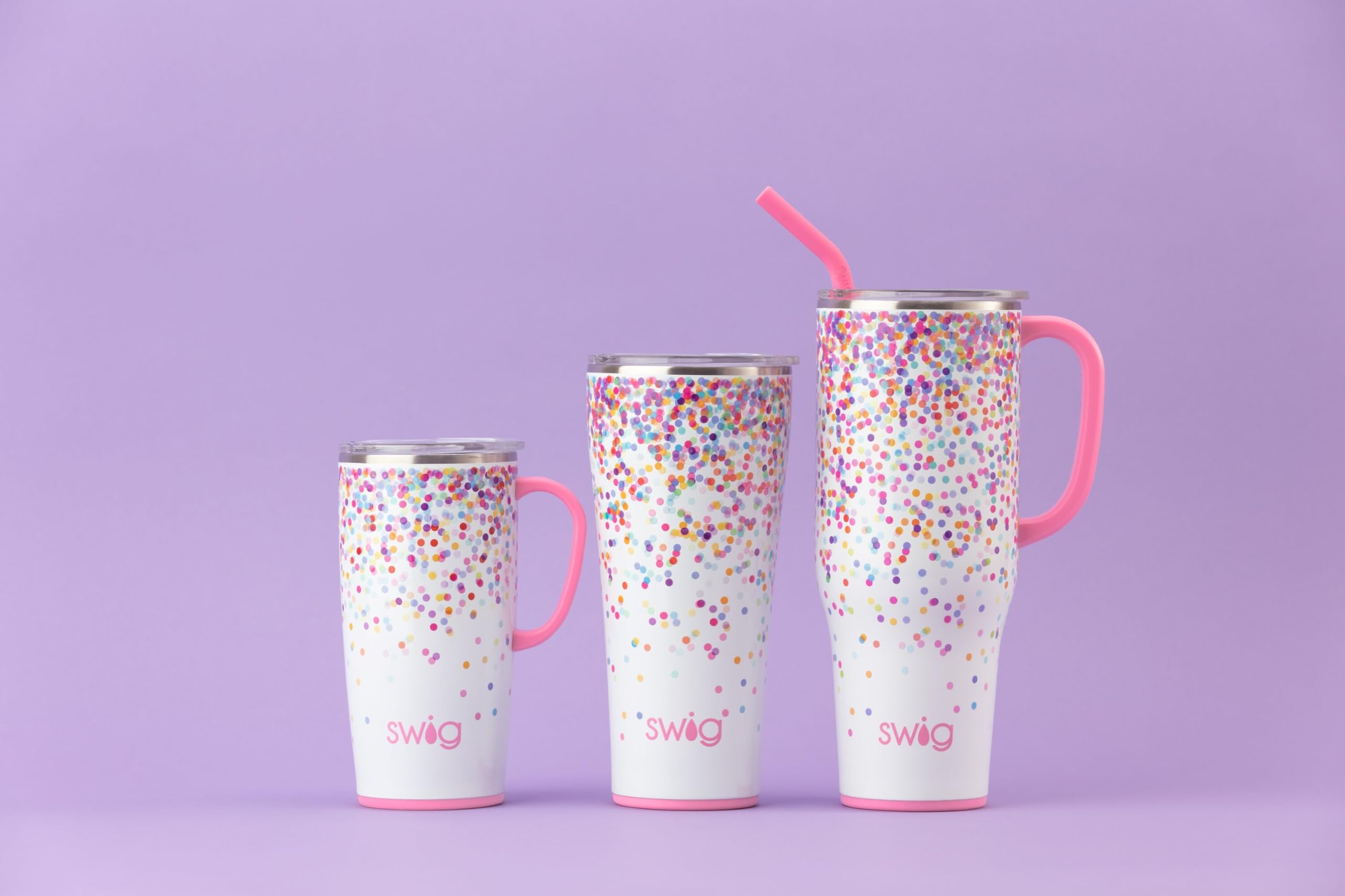 Wide opening enables easy ice addition in Swig Life tumbler