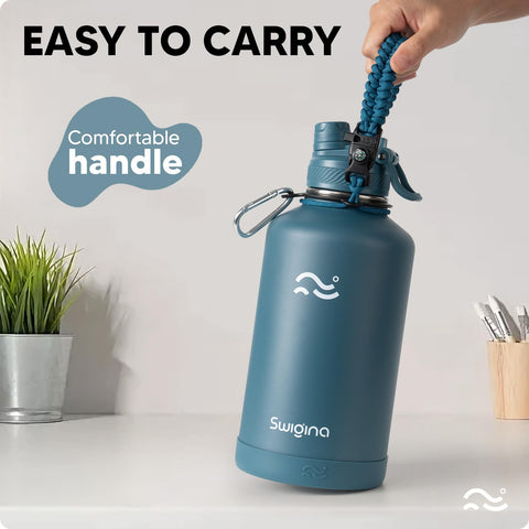 Swigina BPA-free stainless steel construction for safe daily use.