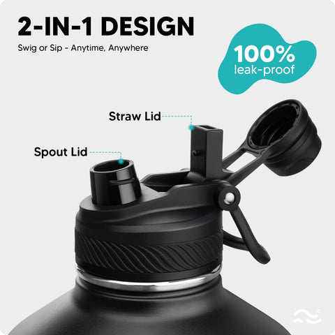 Swigina insulated bottle demonstrates extreme temperature control for 48 hours cold and 24 hours hot