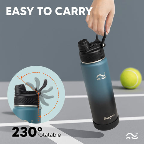 Swigina non-slip grip helps secure the bottle during workouts
