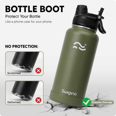 Swigina silicone armor enhances grip and drop protection.