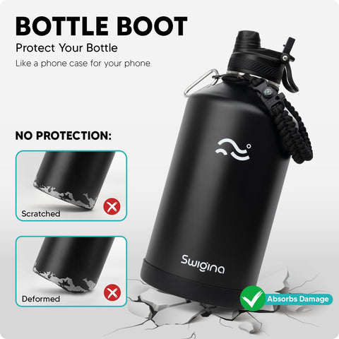 Swigina bottle decorated with waterproof vinyl stickers for personalized style without residue