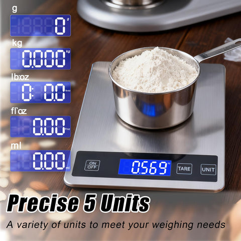 Swihorab scale shows tare function for easy container weighing.