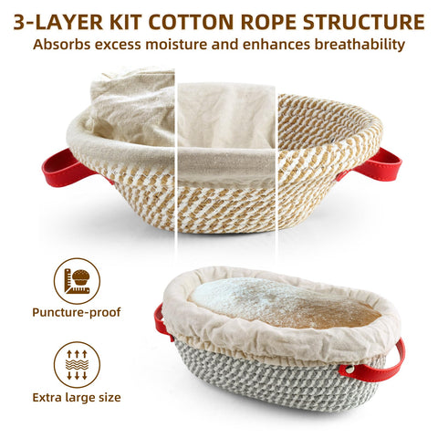 SWIMMORY round proofing basket supports dough shape during fermentation.