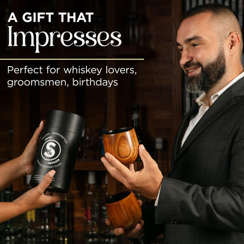 Swing & Swagger black storage pouch and packaging tube, gift-ready presentation.