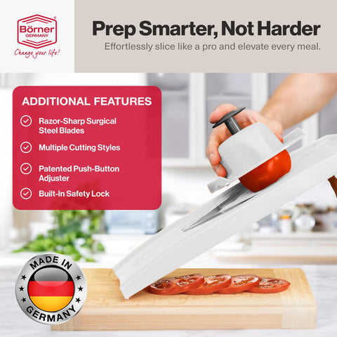 Included drying stand/storage for Swissmar Börner VPower V-Slicer inserts