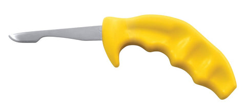 Swissmar Shucker Paddy with a 3-inch stainless blade for precise openings.