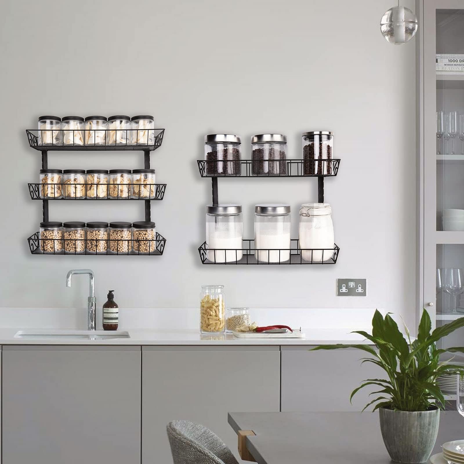 SWOMMOLY large-capacity design holds jars and cans efficiently.