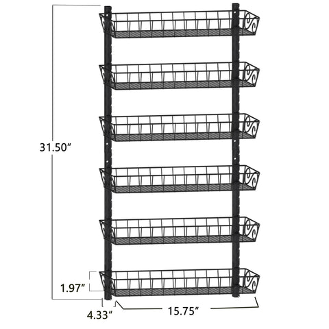 Well-structured wall rack can be used in multiple rooms.