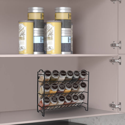 SWOMMOLY labels and chalk marker for quick, customizable spice labeling