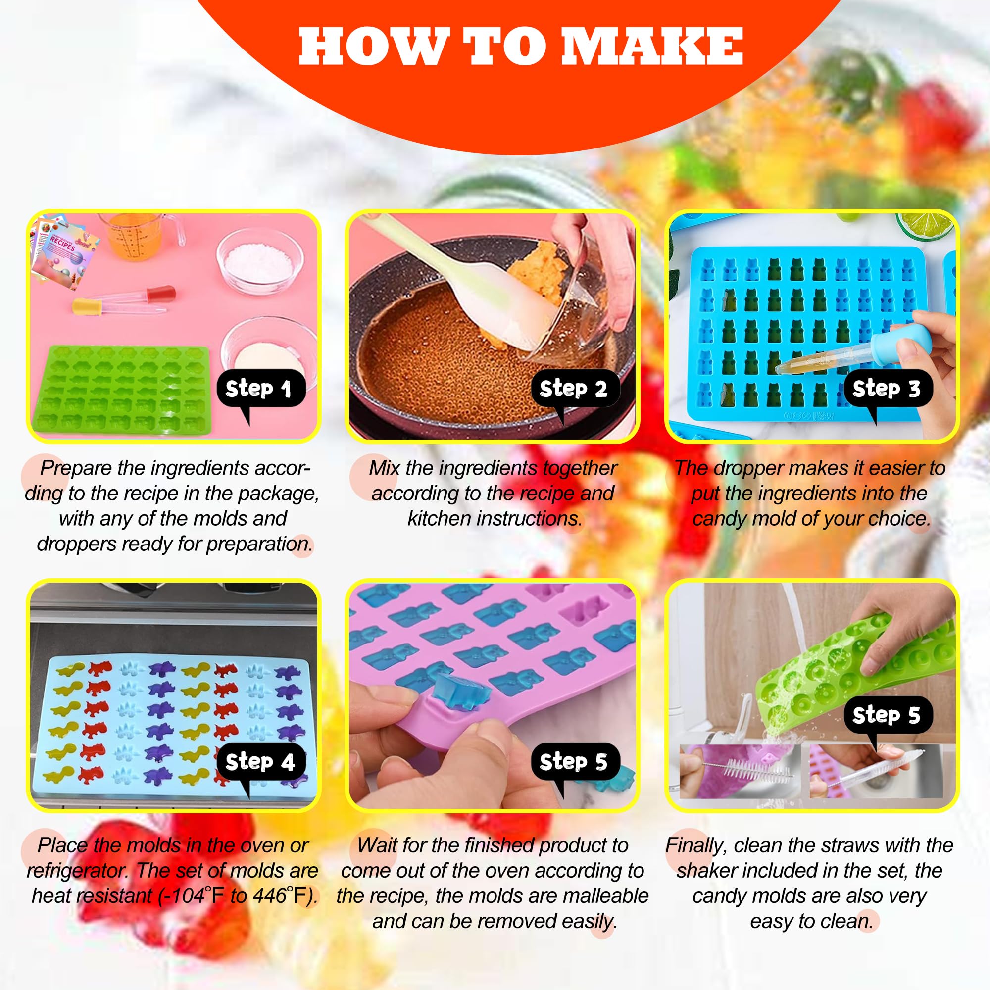 SWSHENR food-grade silicone molds withstand heat and cold safely