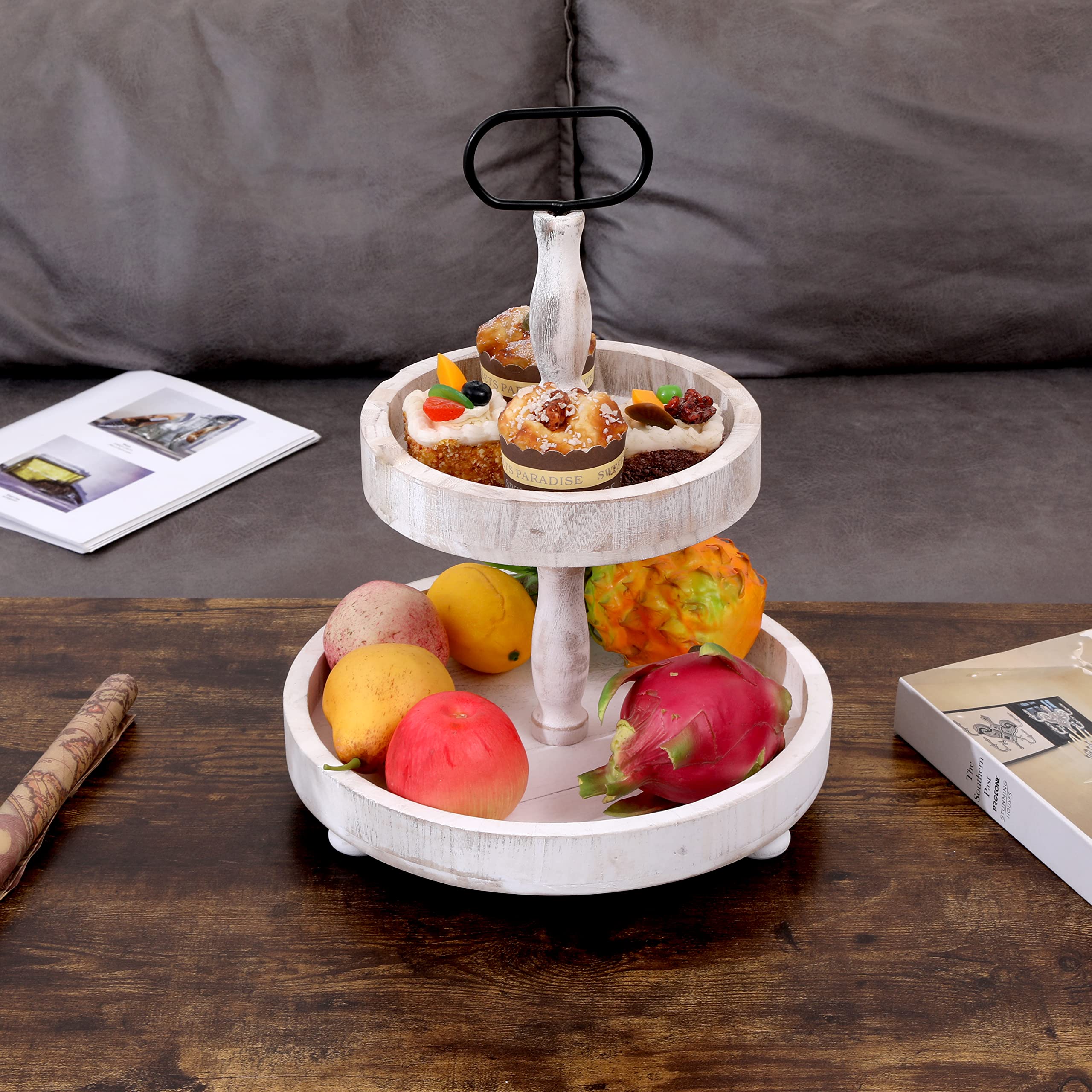 SWT8CAI cupcake display tray on two levels for parties and buffets
