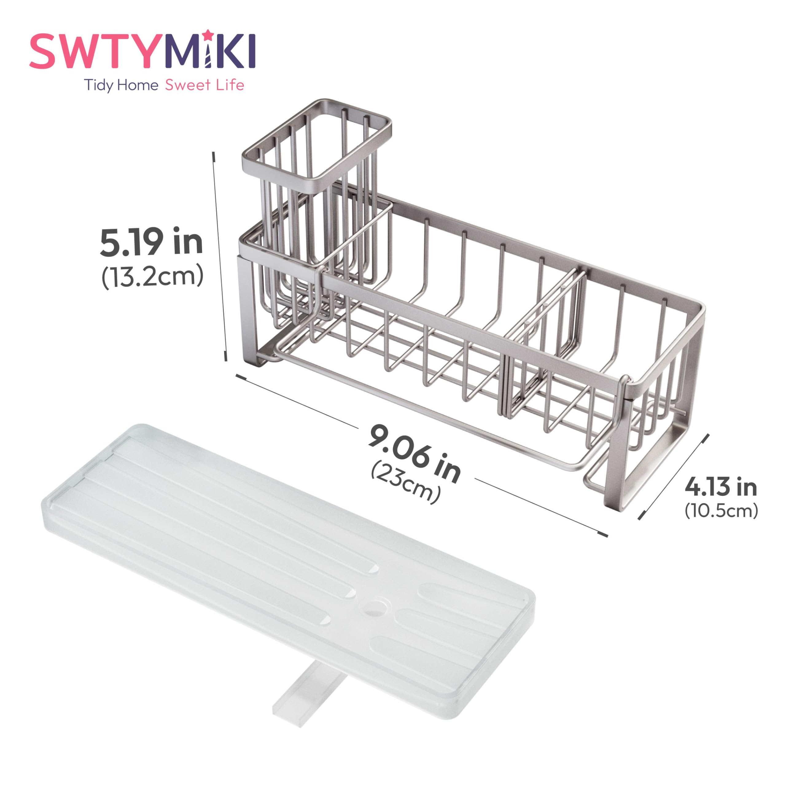 SWTYMIKI no-installation sponge holder ready for immediate use by the sink