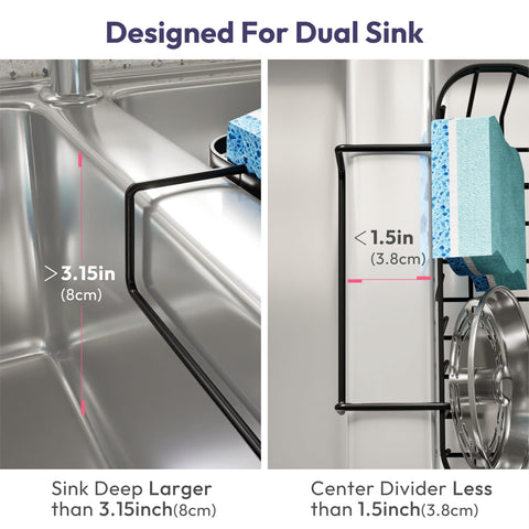 SWTYMIKI sponge holder stainless steel resists rust and lasts in busy kitchen environments.