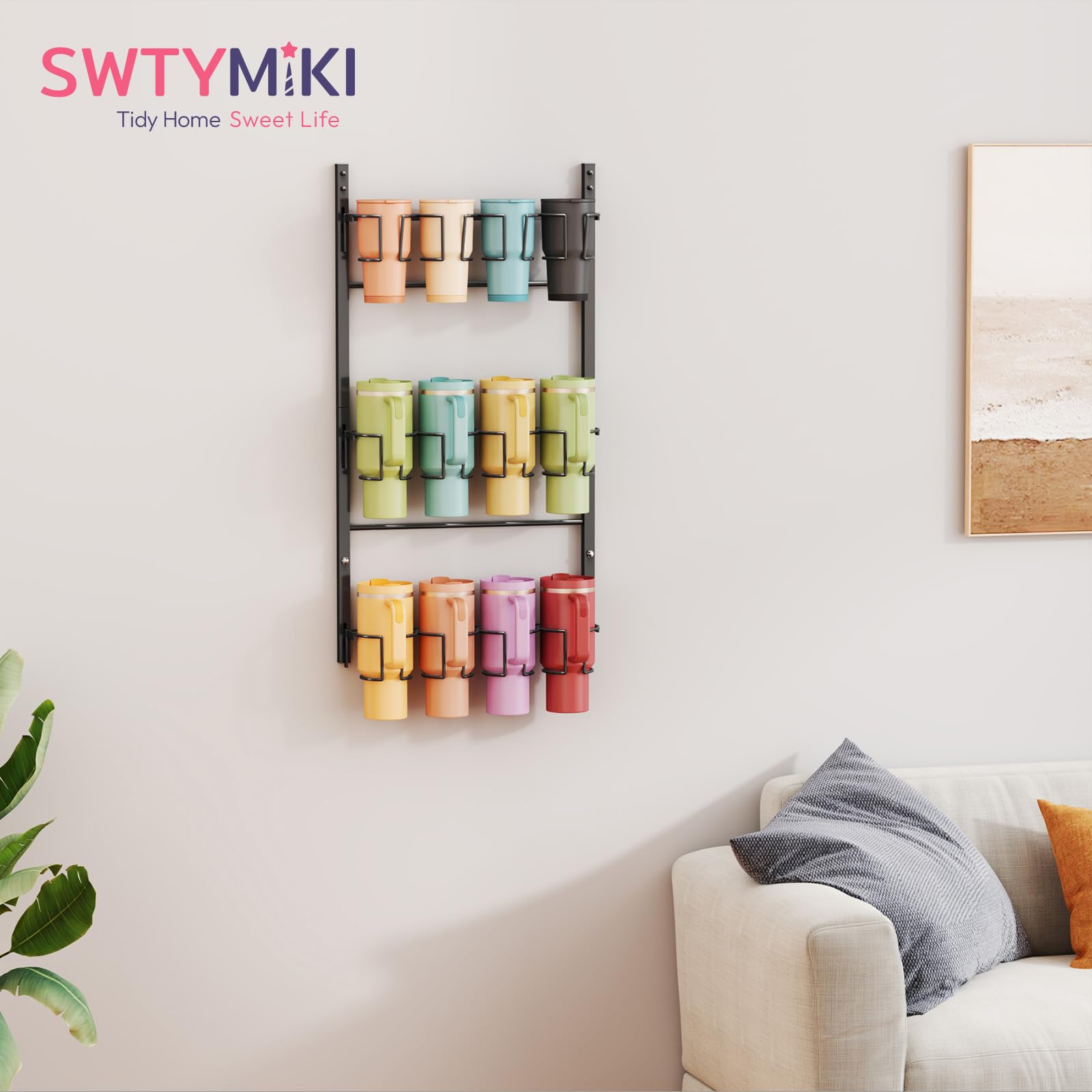 SWTYMIKI versatile organizer fits kitchen, gym, dorm, and RV spaces.
