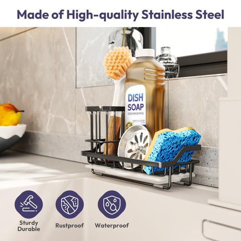 SWTYMIKI sponge holder helps sponges dry and stay tidy.