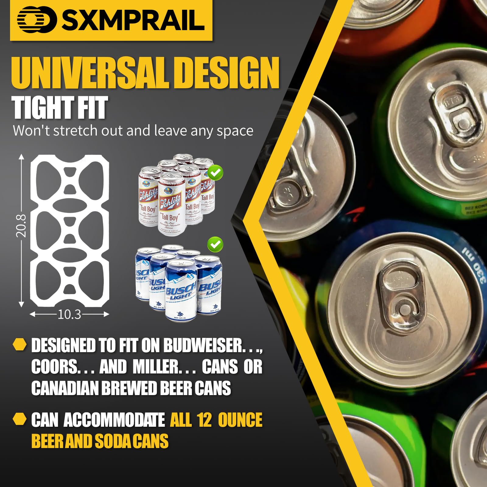 Sxmprail easy-installation rings simplify applying rings to cans
