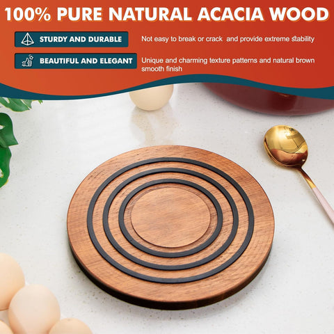 Sxmprail scalloped magnetic trivet keeps pots stable on surfaces.