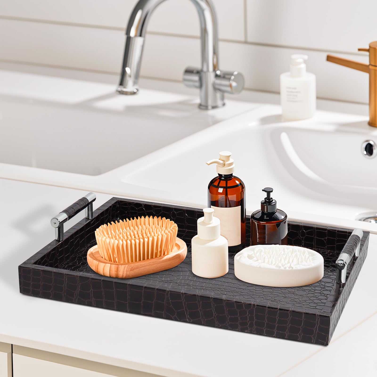 SXNOWS all-season centerpiece tray enhances any room and décor