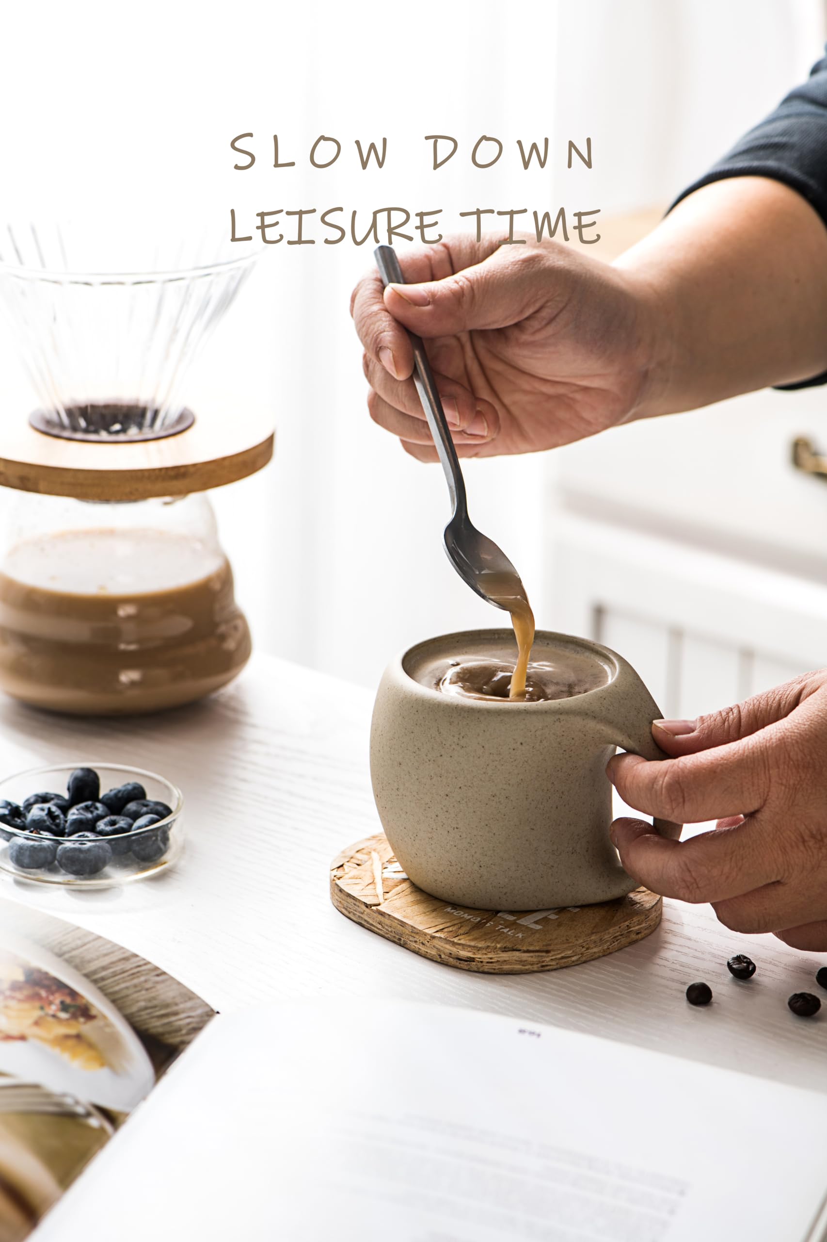 SYJAN HOME microwave and dishwasher safe ceramic mugs for convenient use