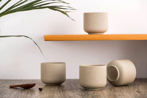 SYJAN HOME teacups; microwave, dishwasher, and oven-safe for easy care.