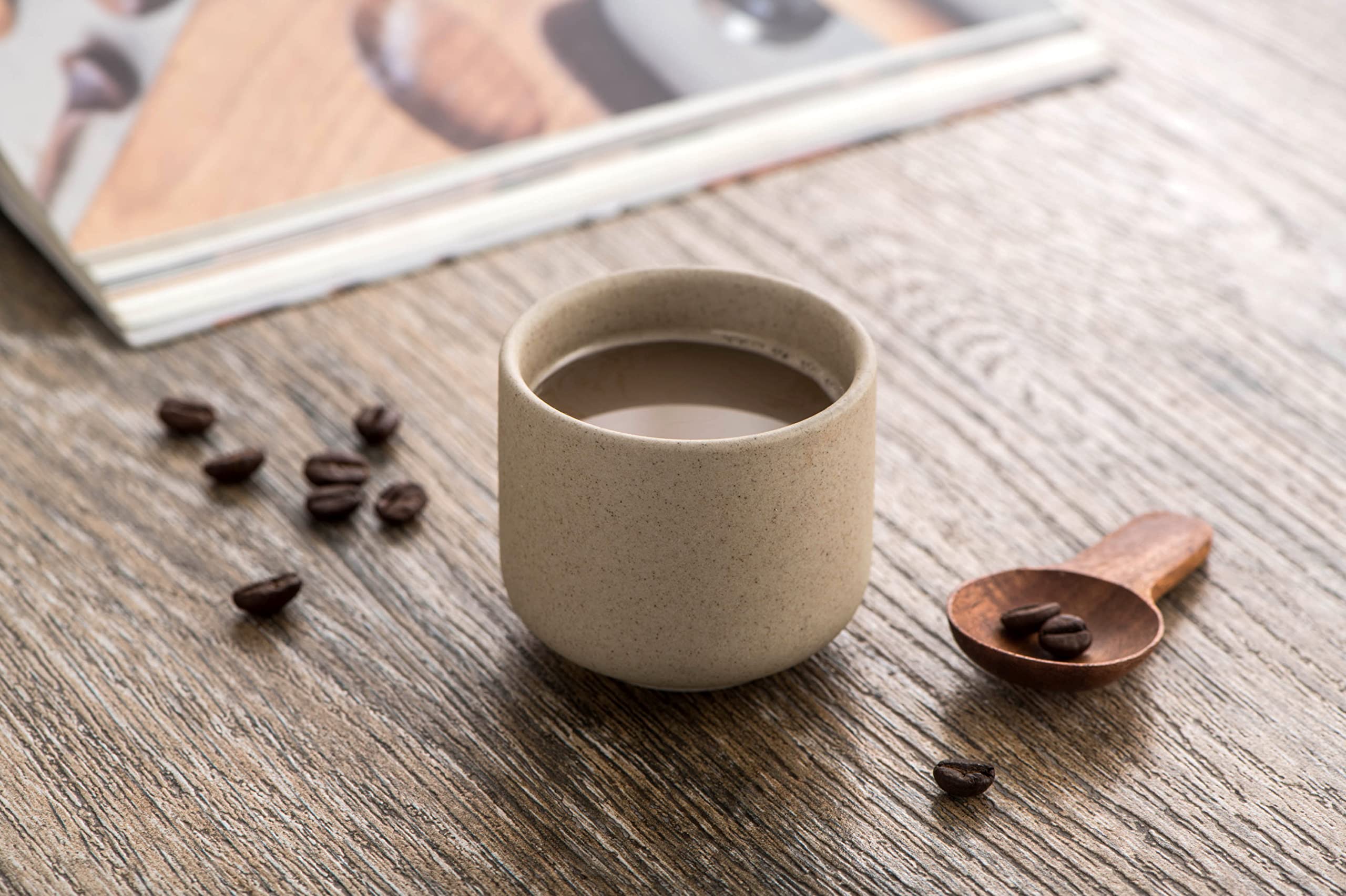 SYJAN HOME no-handle teacups; 3oz capacity for daily gongfu sessions.