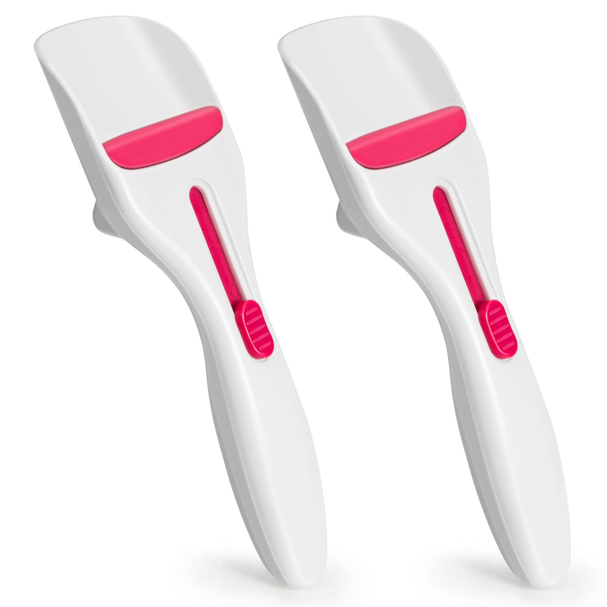 Sykexonm cupcake scoop with one-button release for uniform batter portions.