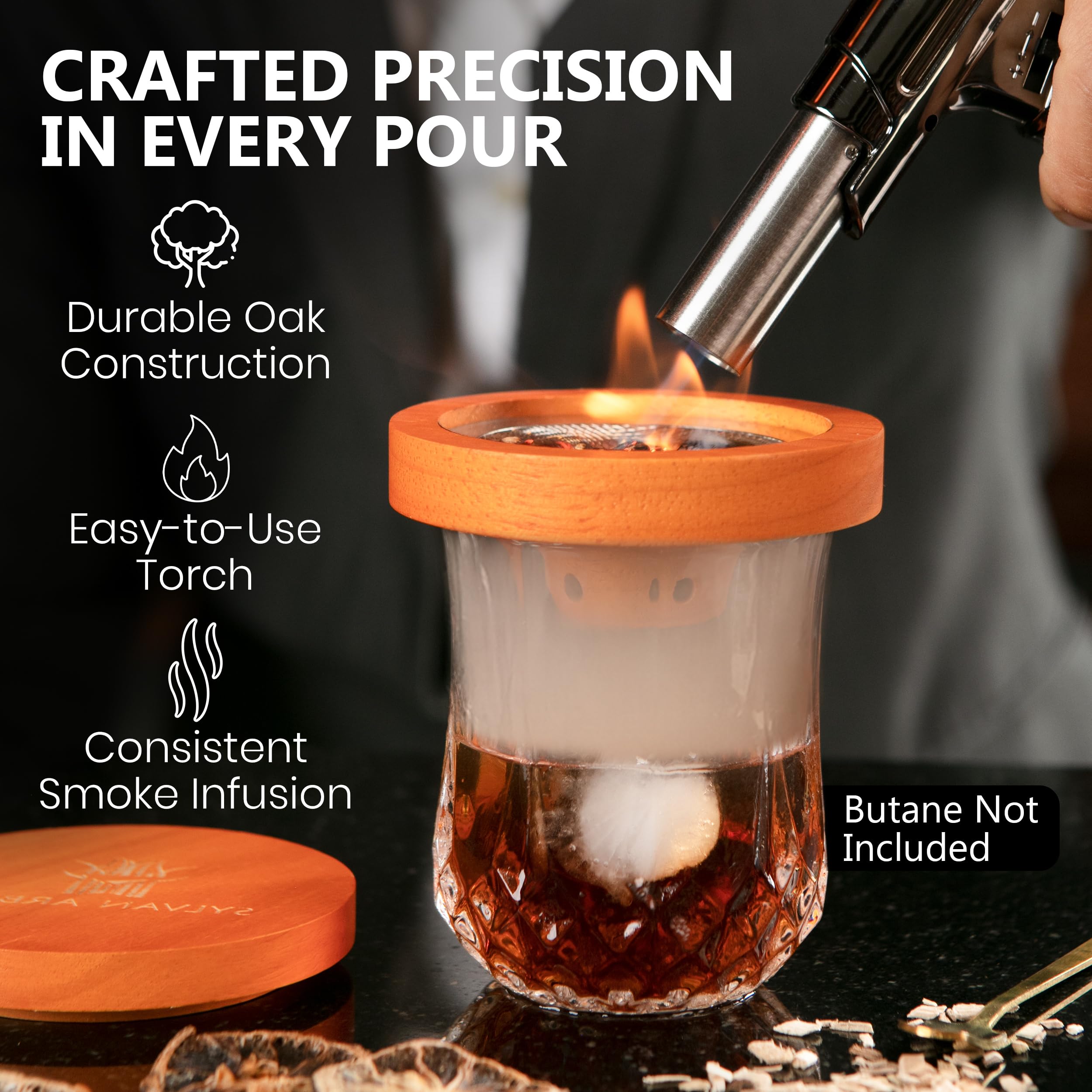 Sylvan Arbor Silva Imbue crystal glasses showcase smoky drinks