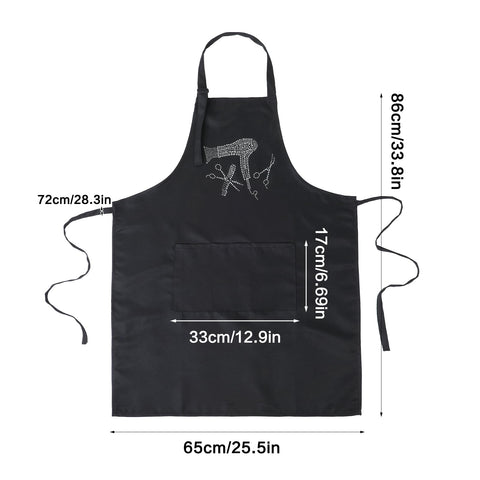 SynHHergyx adjustable neck apron fits both stylists comfortably for long sessions.