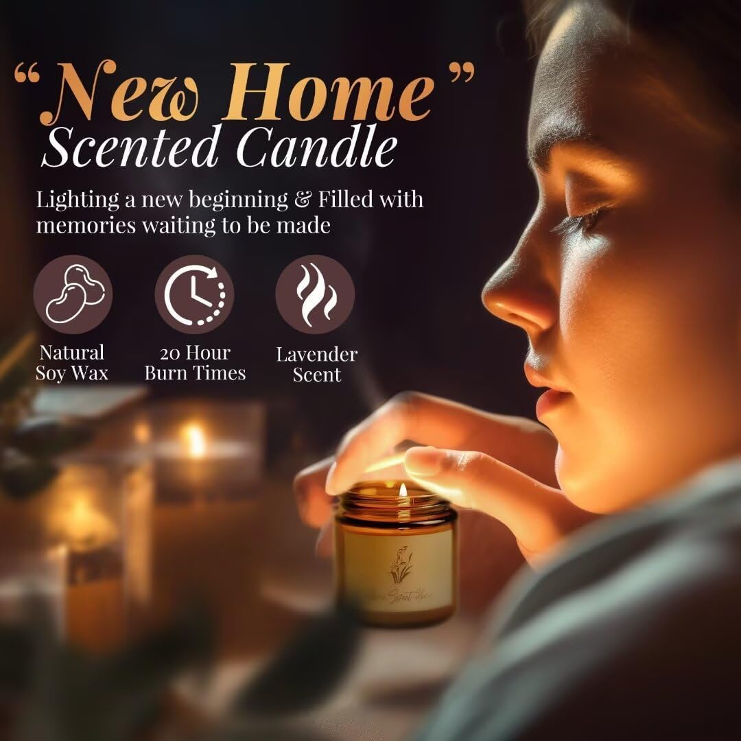 Synhonty scented candle creates a calming, cozy atmosphere