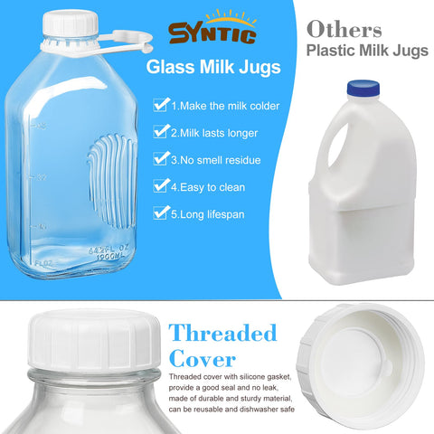 Syntic airtight screw lid with silicone gasket keeps beverages fresh