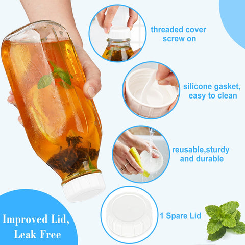 Syntic airtight screw lids close-up highlighting strong seal and freshness.