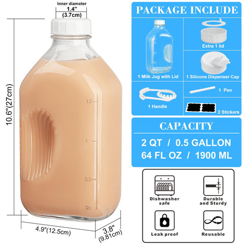 Syntic bottle with handle for easy pouring outdoors.