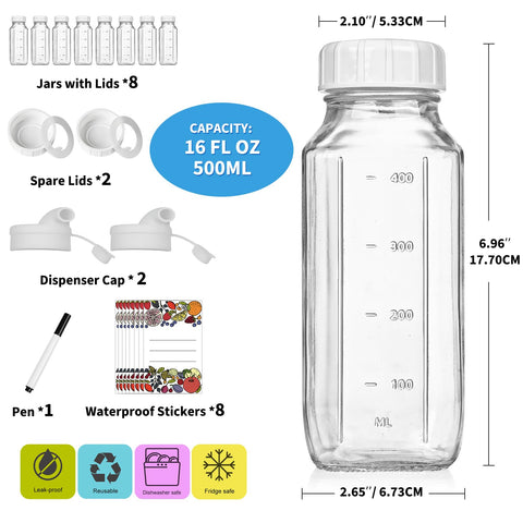 Syntic two pour spouts included for mess-free serving