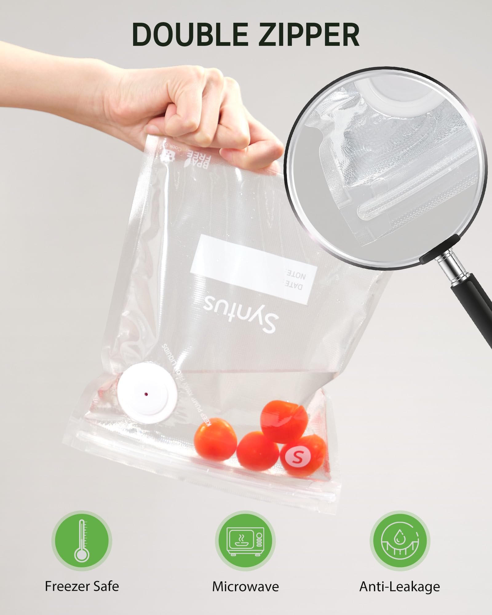 Syntus detachable air valve enables full submersion for sous vide