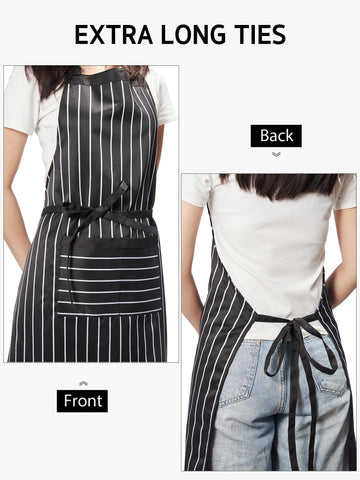 Syntus apron with large pockets for recipe cards and phone