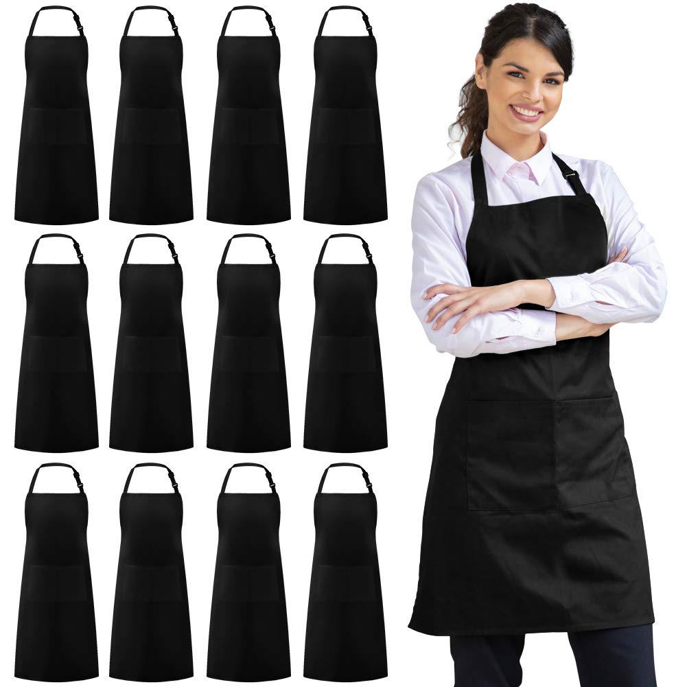 Syntus bib apron overview showing durable fabric and full-body coverage