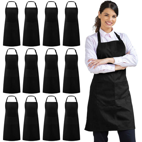 Syntus bib apron overview showing durable fabric and full-body coverage
