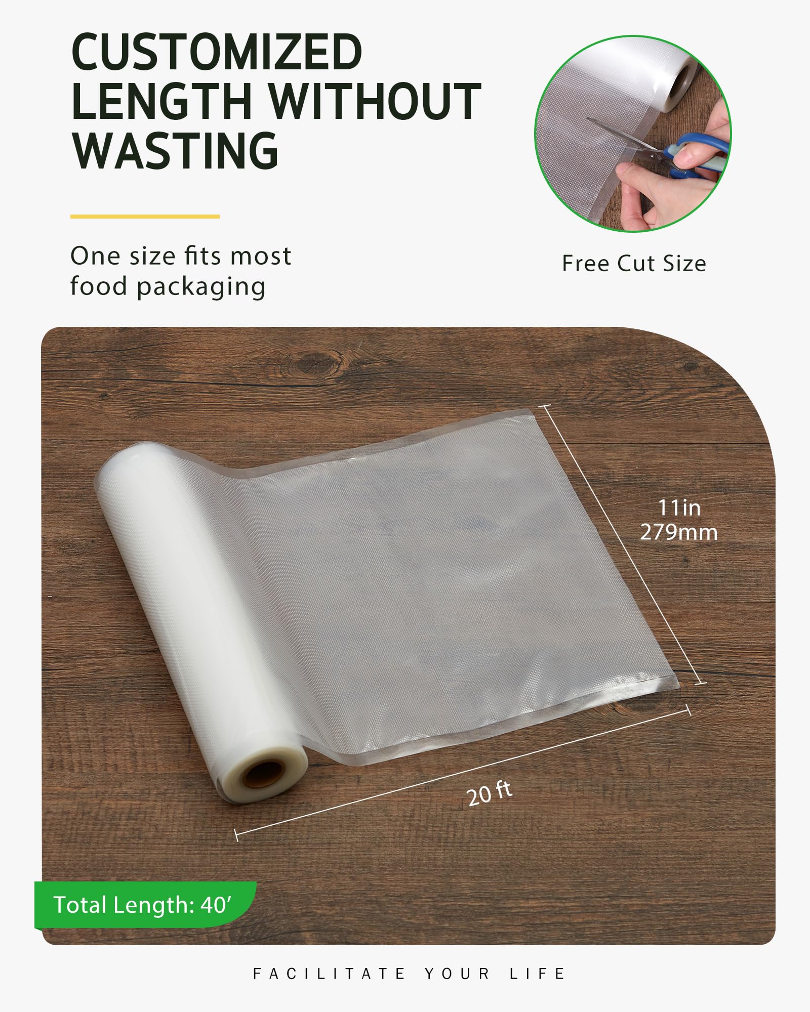 Syntus BPA-free material ensures safe storage of fresh produce and leftovers.