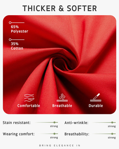 Syntus chef apron red two front pockets keep tools handy.