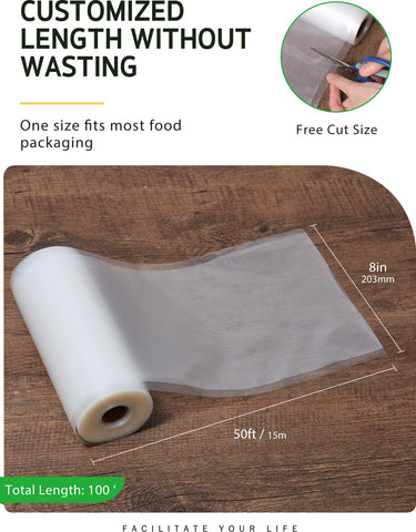 Syntus embossed dot design on bags improves suction and seal.