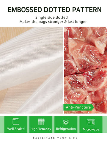 Syntus embossed suction surface enhances sealing strength and protection.