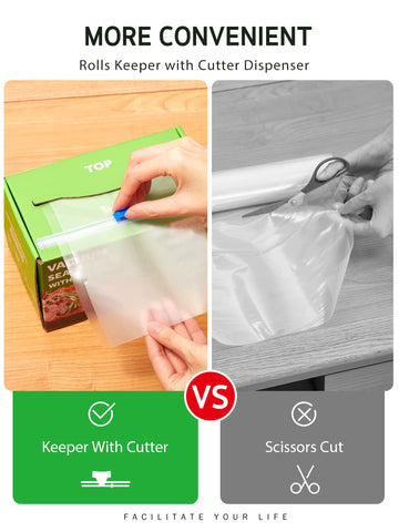 Syntus roll keeper showing built in cutter for clean cuts.