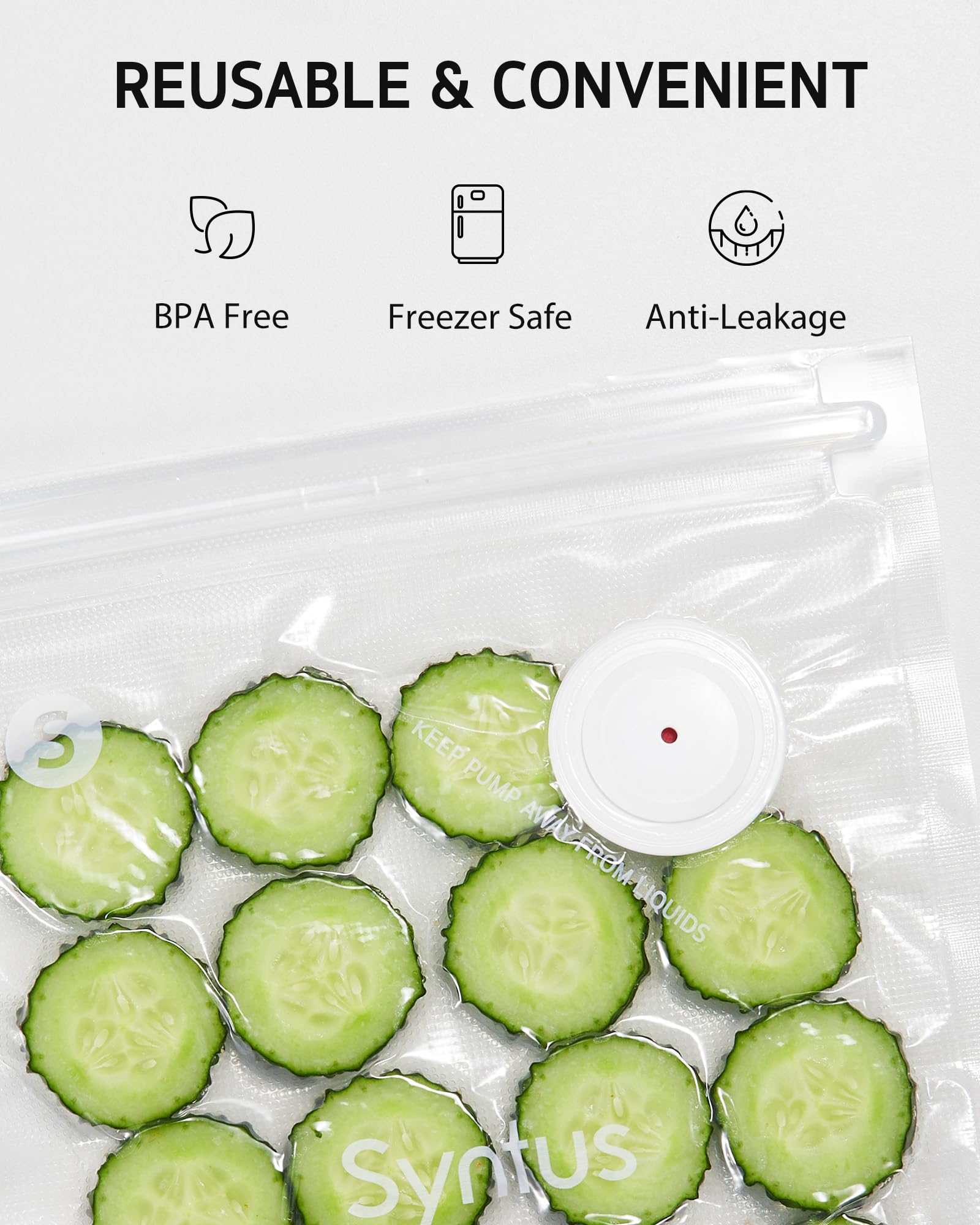 Syntus liquid-lock tank prevents spills during sealing.
